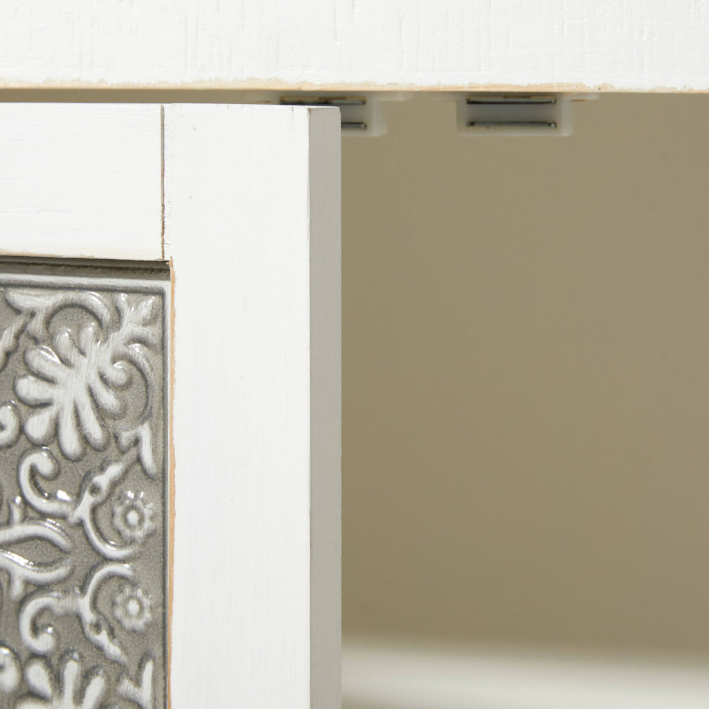 White 2-Door Wooden Cabinet X402