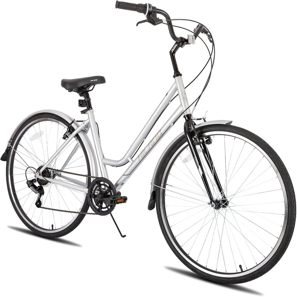 700C Hybrid Bike Step-Over Step-Through Frame 7speeds Cruiser Bicycle L860