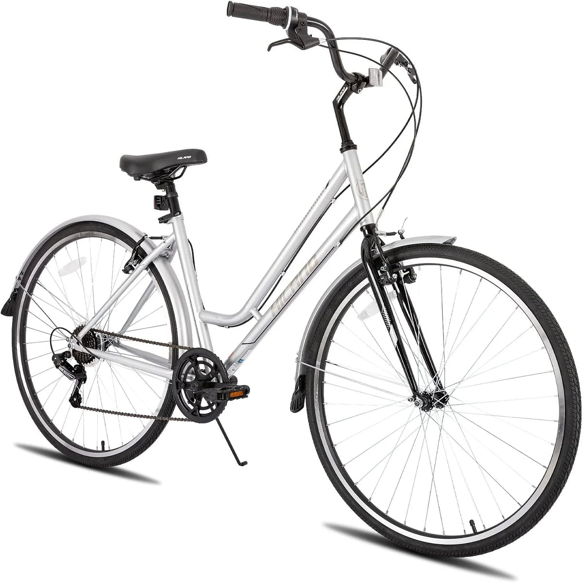 700C Hybrid Bike Step-Over Step-Through Frame 7speeds Cruiser Bicycle L860