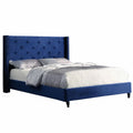 Tufted Wingback Platform Bed V2370