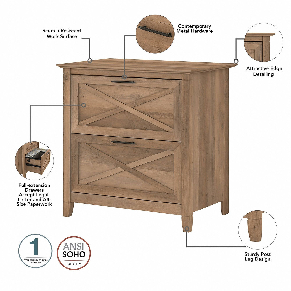 2-Drawer Lateral File Cabinet R62061
