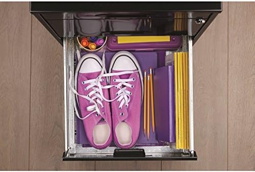 3 Drawer Metal File Cabinet with Pencil Drawer Black M808265