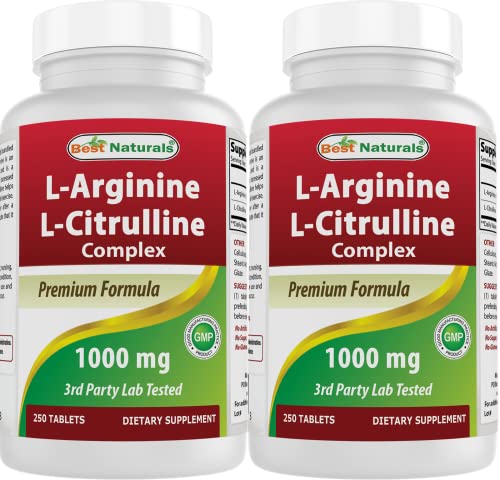 L-Arginine L-Citruline Complex Tablets, 250 Count N8567
