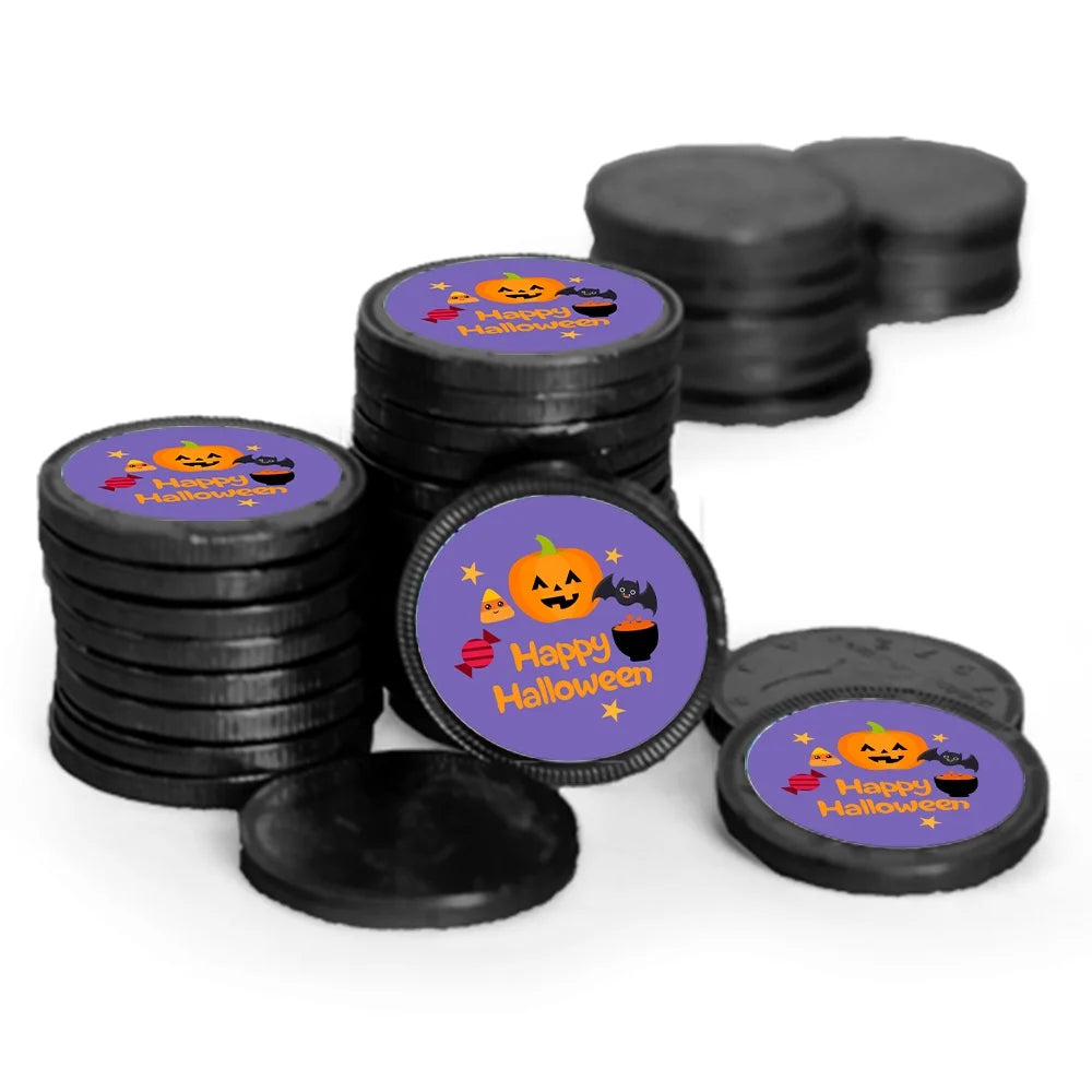 84 Pcs Halloween Candy Party Favors Chocolate Coins L308181