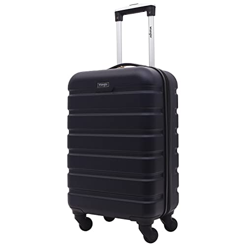 Black 20-Inch Hardside Spinner Carry-On Luggage I7166