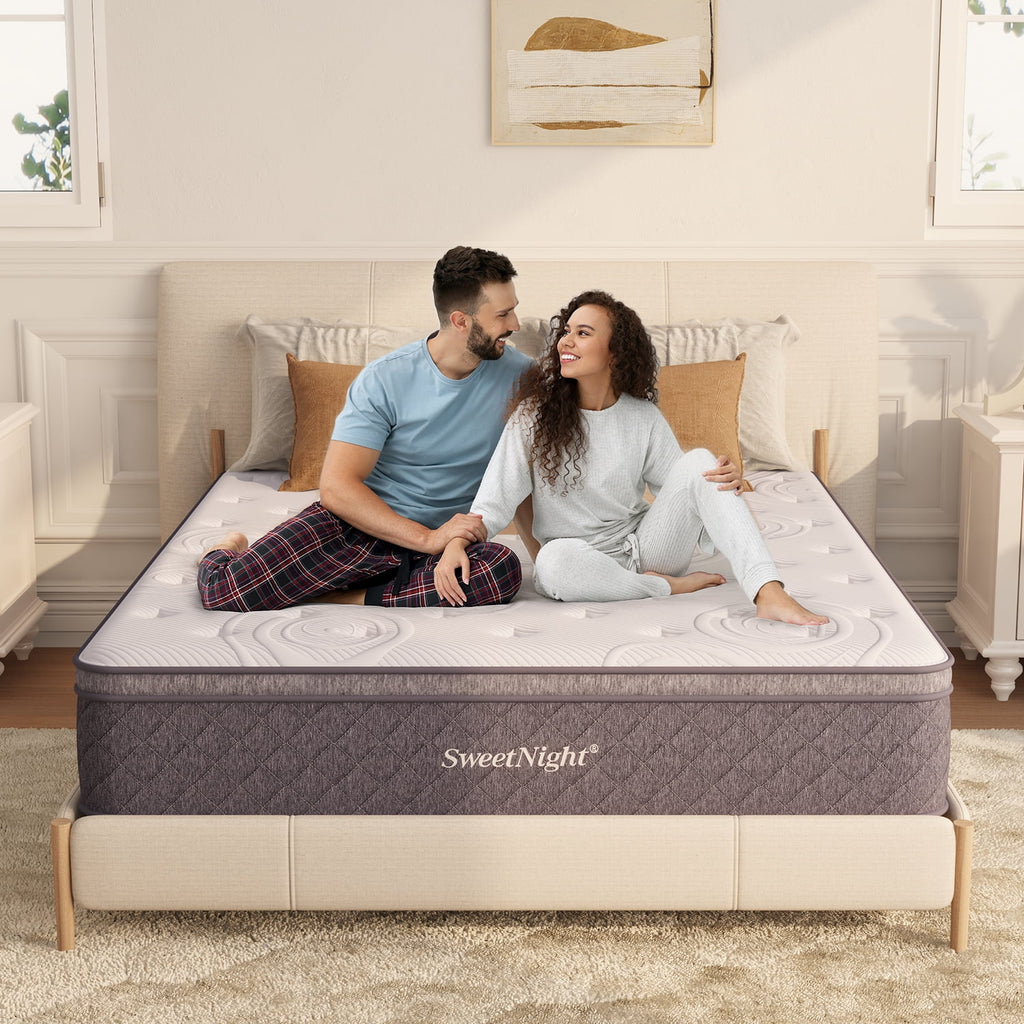 10 Memory Foam Pocketed Spring Hybrid Mattress Queen Size B55132