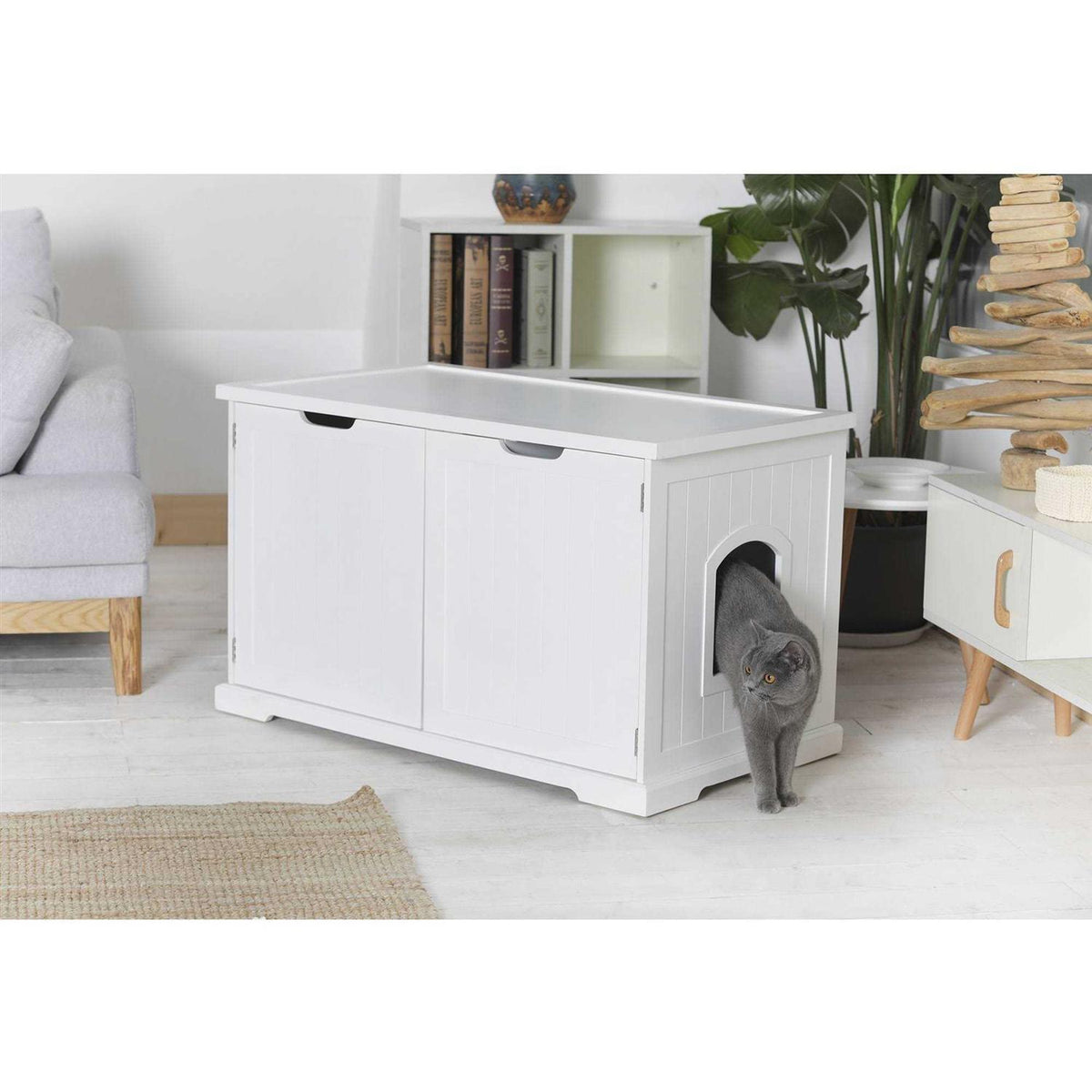 White Cat Washroom Bench W293