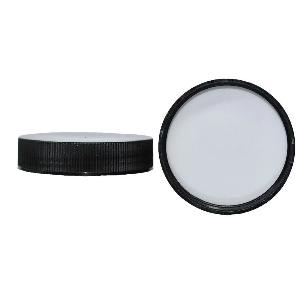 24 Pack 4 oz Clear Glass Jar with Black Plastic Cap Y962767