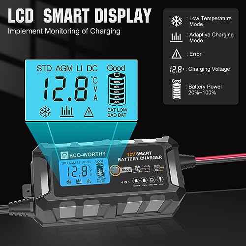 12V 5A Automatic Smart Battery Charger and Maintainer S183