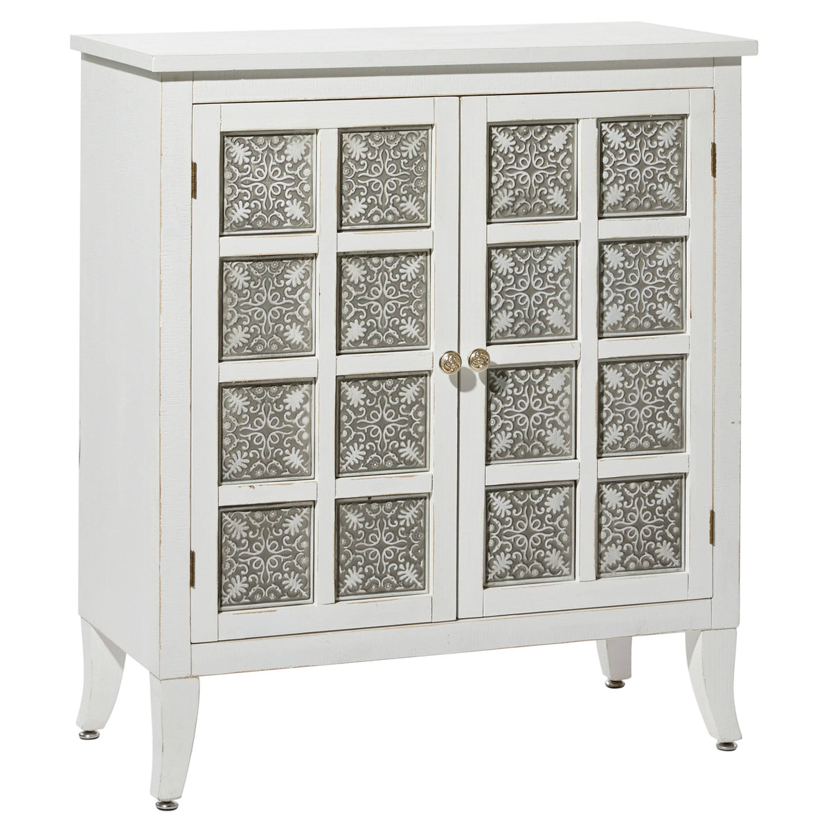 White 2-Door Wooden Cabinet X402
