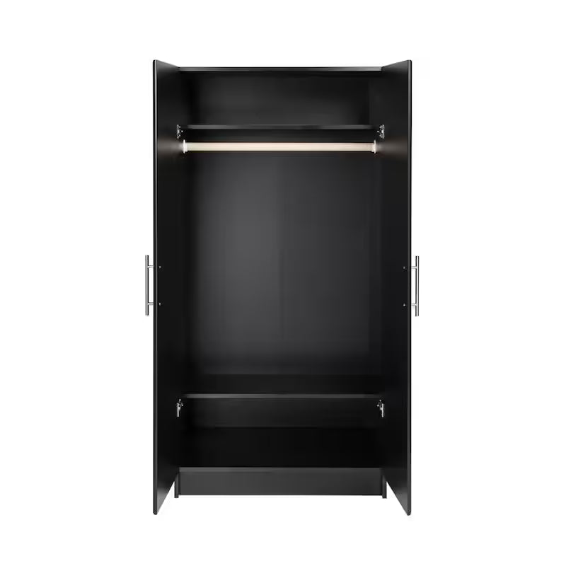 Black Wood Freestanding Garage Cabinet D920744