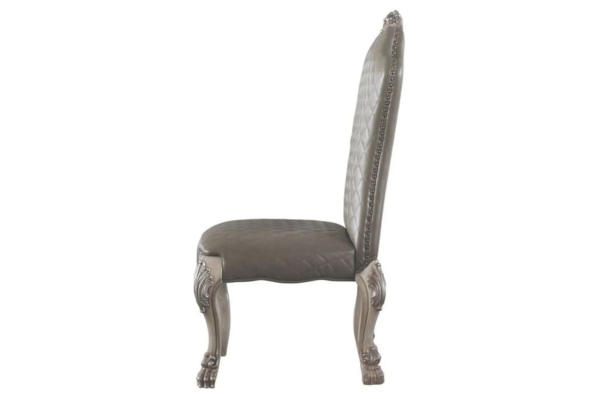 Set of 2 Vintage Bone White Side Chairs W717819