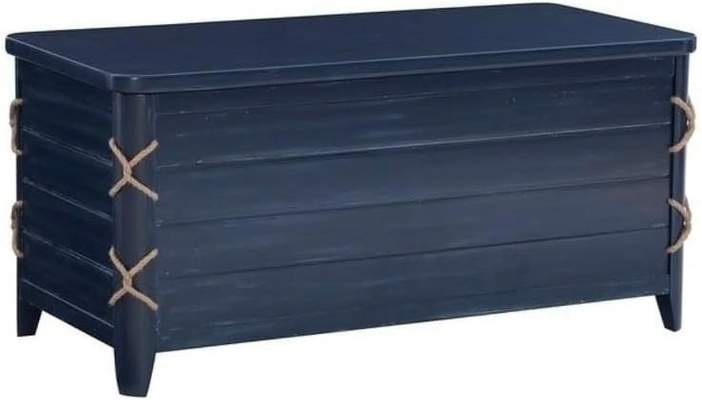 Blue Wood Storage Chest P1438