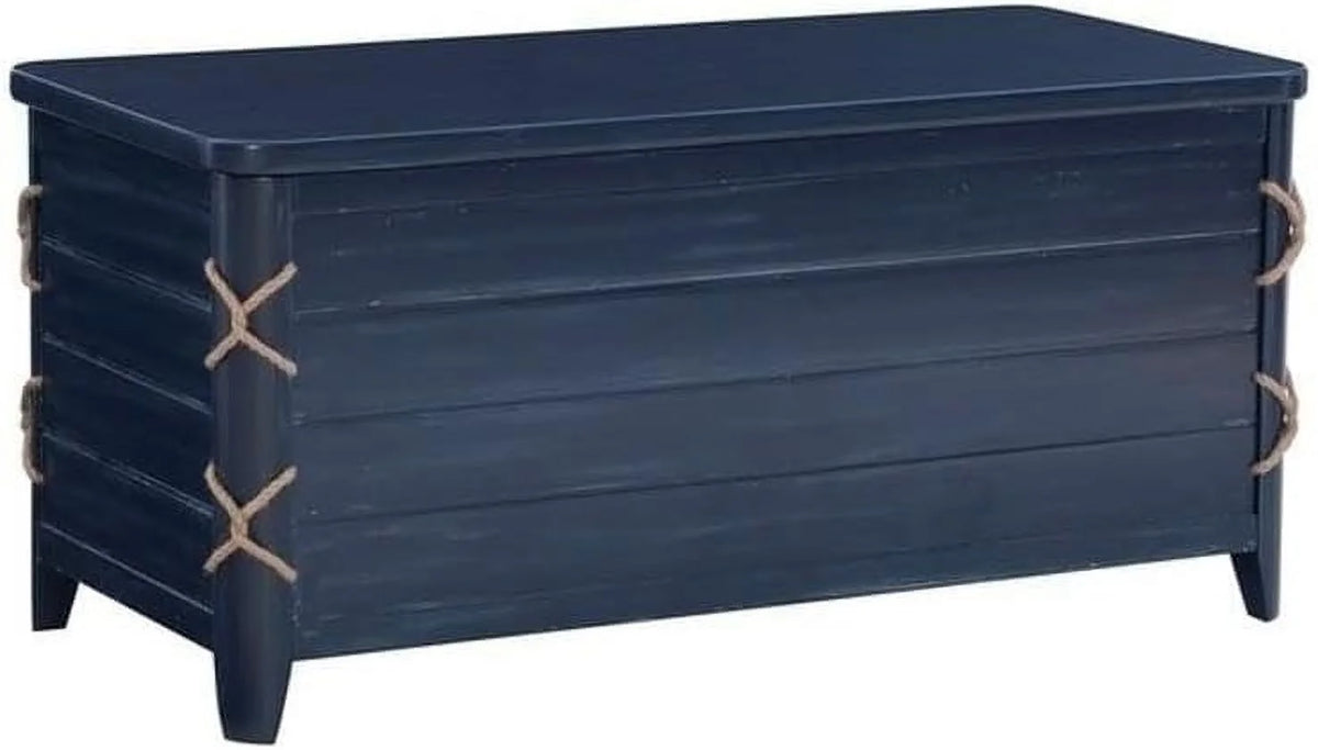 Blue Wood Storage Chest P1438