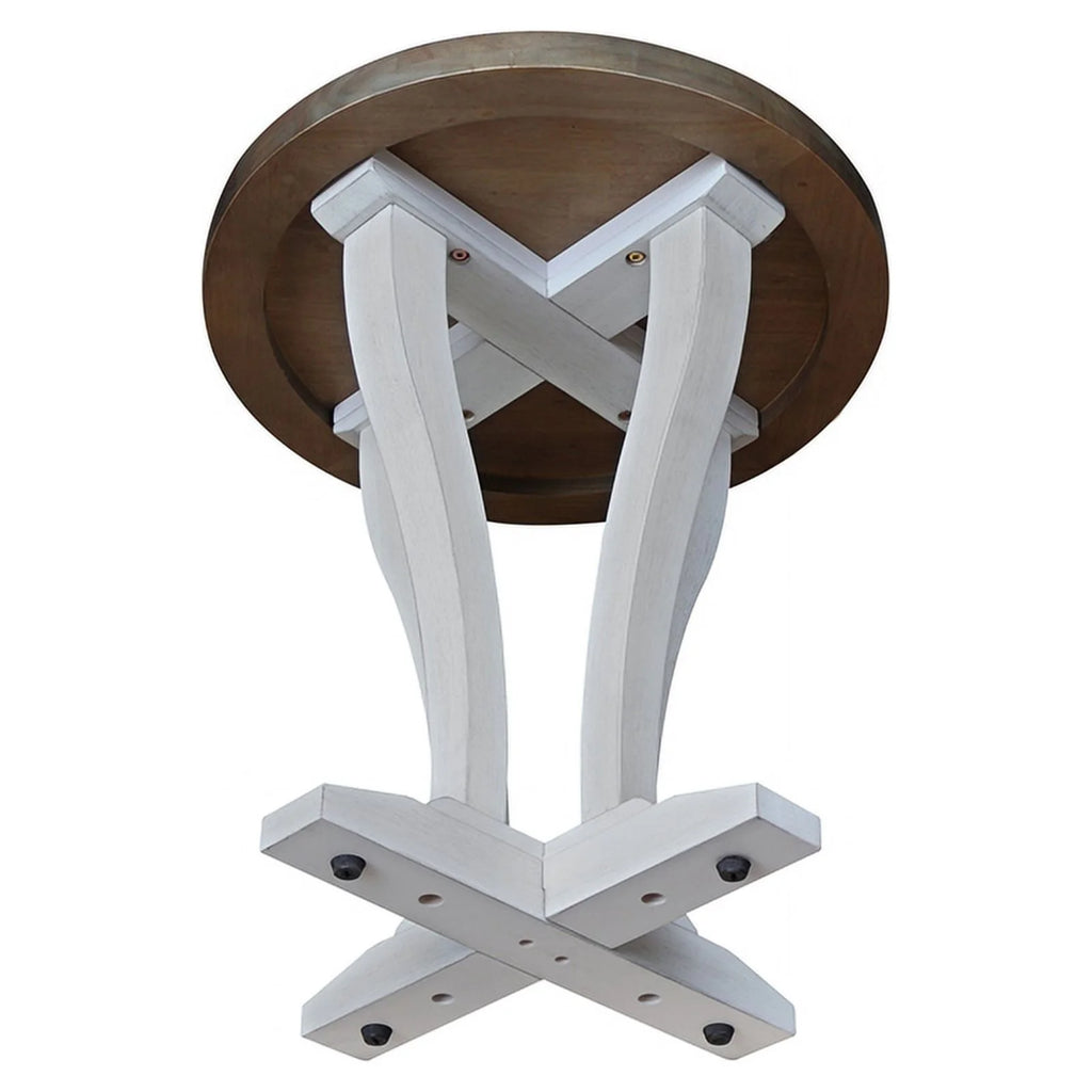 Solid Wood Round End Table W88464
