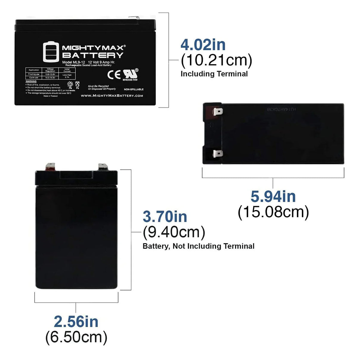 12V 9Ah SLA Battery U885890