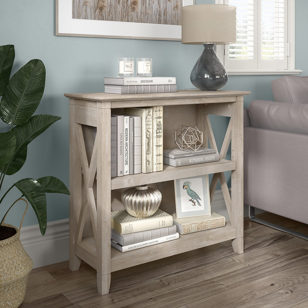 Small 2 Shelf Bookcase Z15413