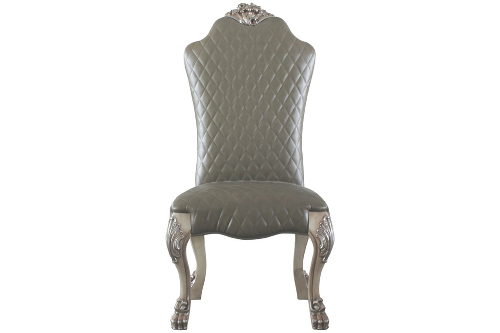 Set of 2 Vintage Bone White Side Chairs W717819