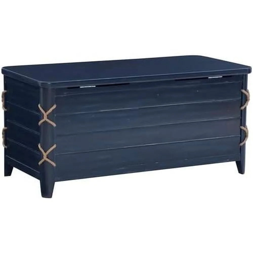 Blue Wood Storage Chest P1438