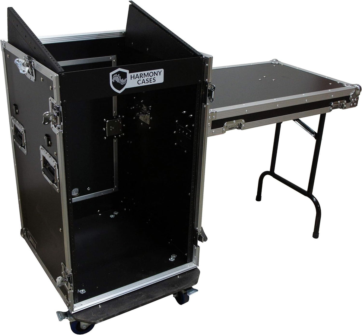 11U Slant Top Mixer Case 18U Vertical Rack with Table O6682