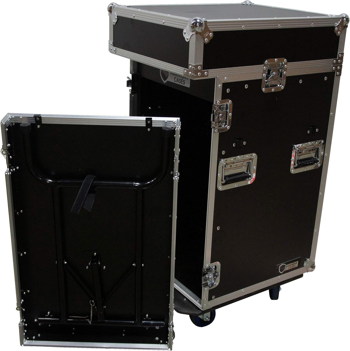 11U Slant Top Mixer Case 18U Vertical Rack with Table O6682
