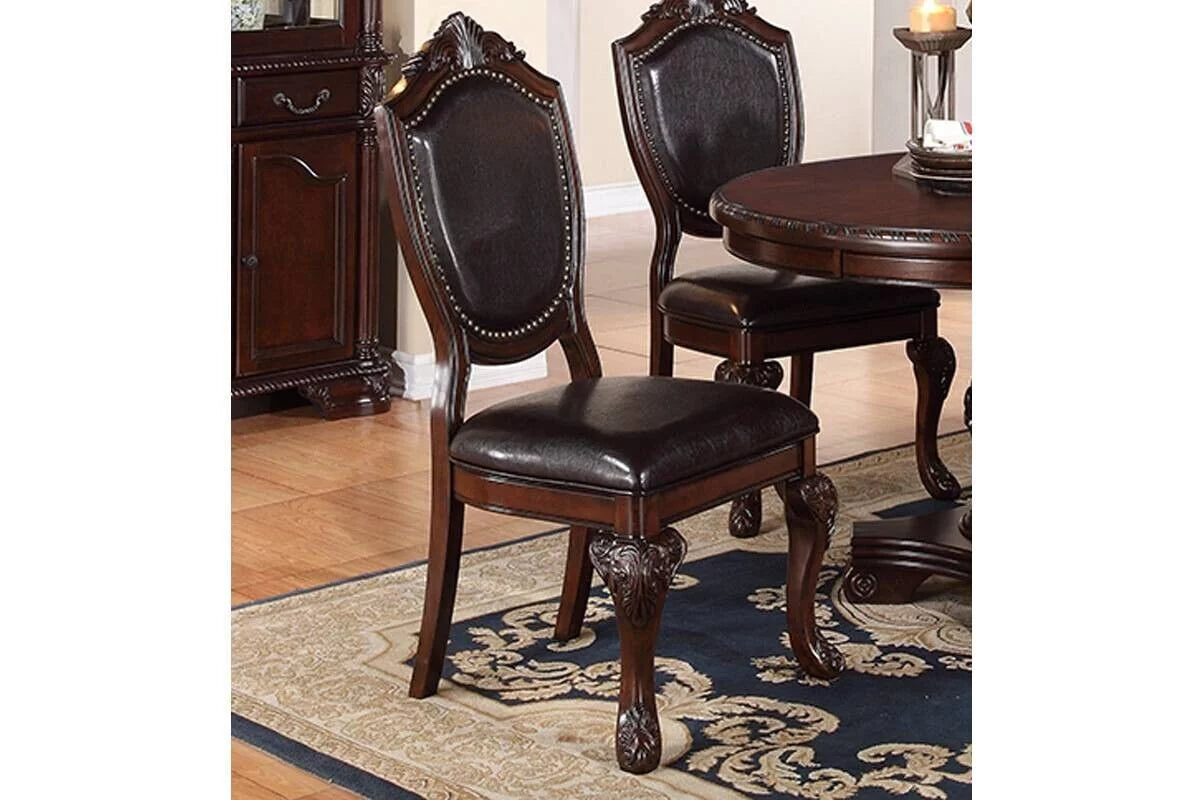 Brown Set of 2 Dining Chairs F32298