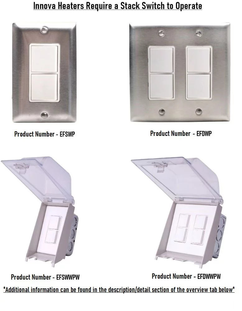 4000 Watt Electric Infrared Dual Element Heater White Wall Mount N732550