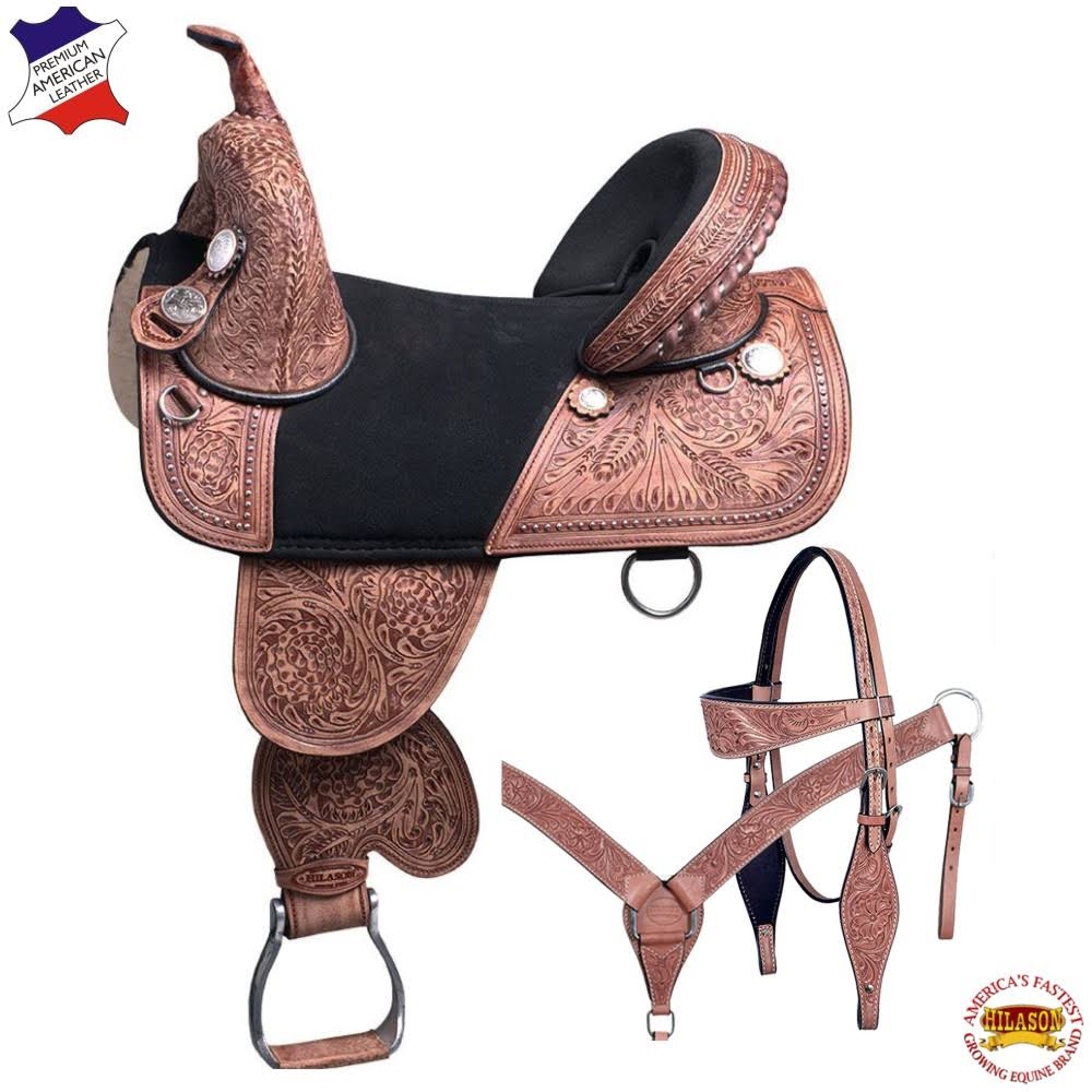 13 in Leather Western Horse Saddle U99467