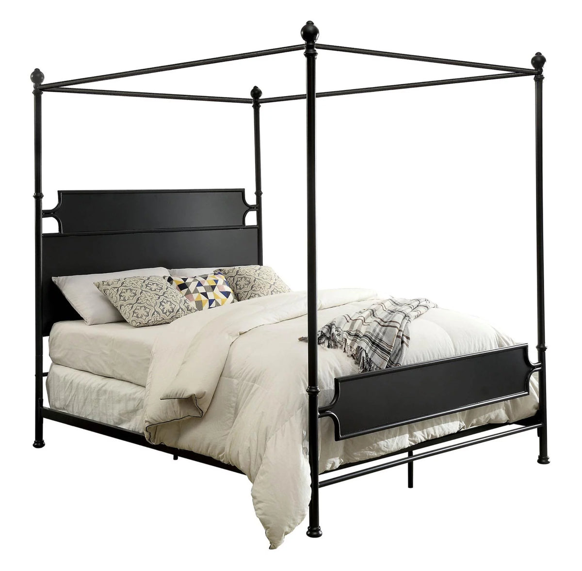 Black Metal Queen Bedroom Set 5pcs D805026