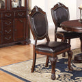 Brown Set of 2 Dining Chairs F32298