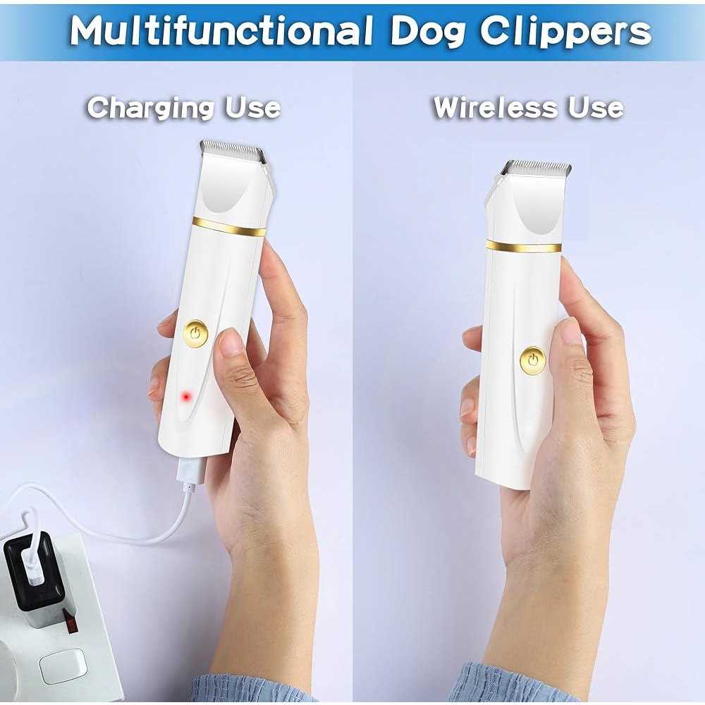 Dog Clippers with 4 Blade Heads R3383