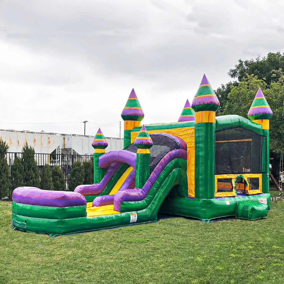 Inflatable Bounce House with Dual Water Slides and Pool U2951