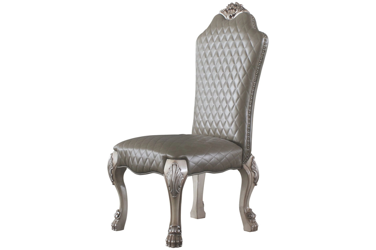 Set of 2 Vintage Bone White Side Chairs W717819