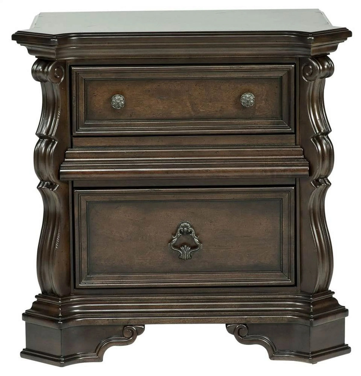 Dark Brown Wood Night Stand O66878