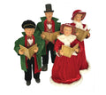 Red Set of 4 Carolers T434