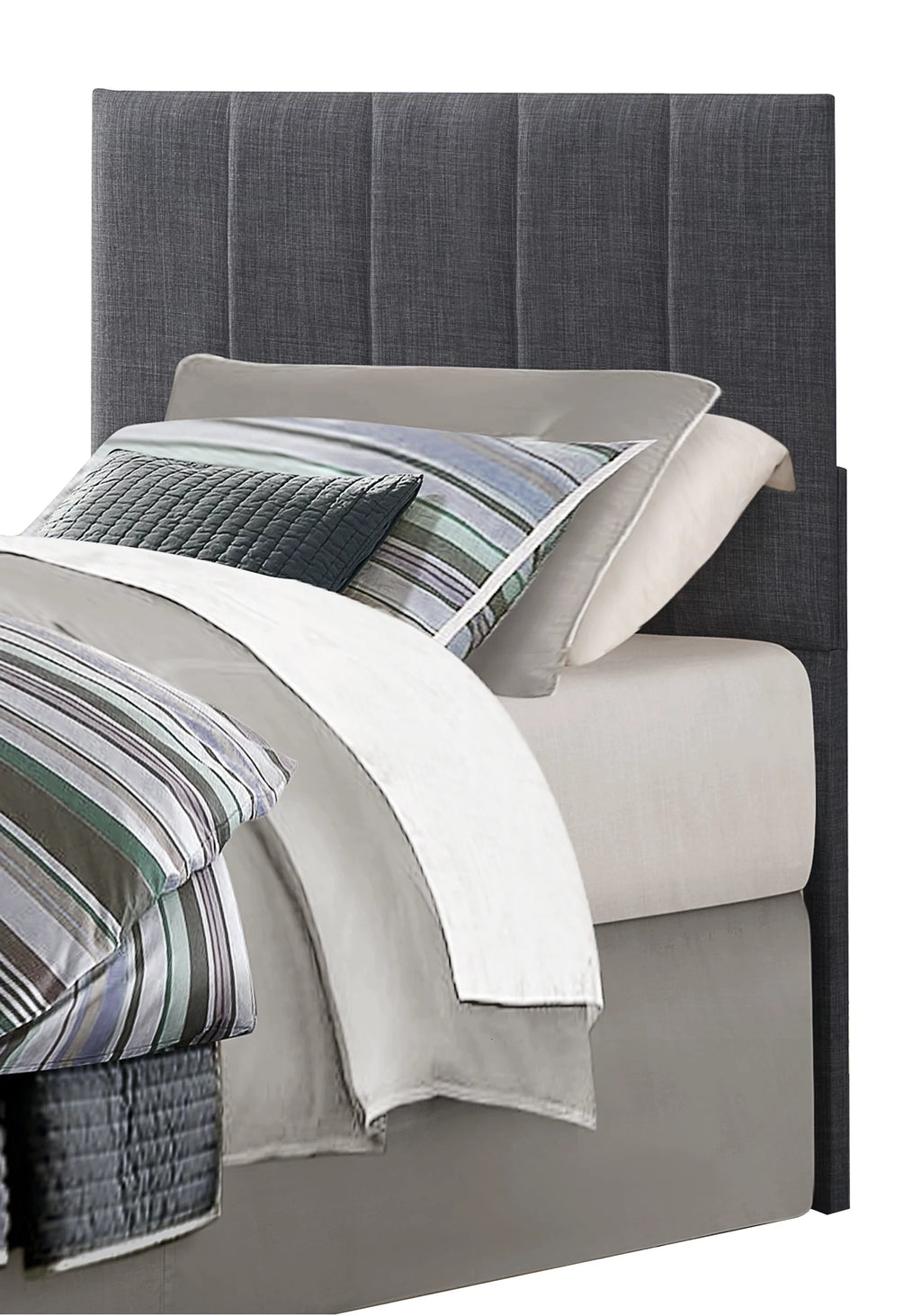 Twin Upholstery Panel Headboard Gray Y814