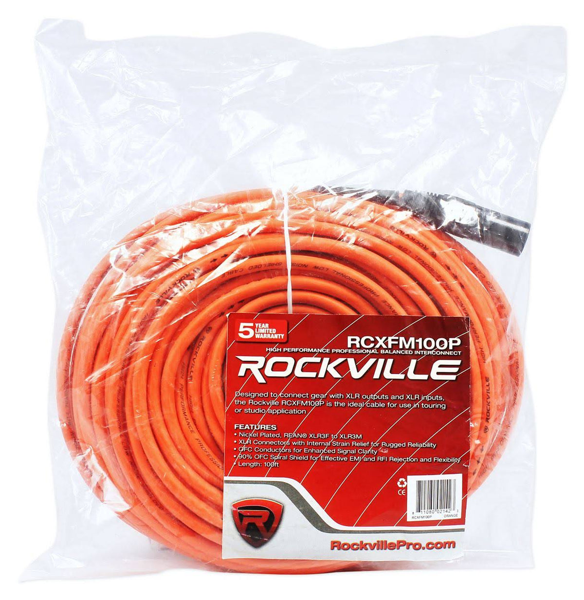 Orange XLR Mic Cable T42579