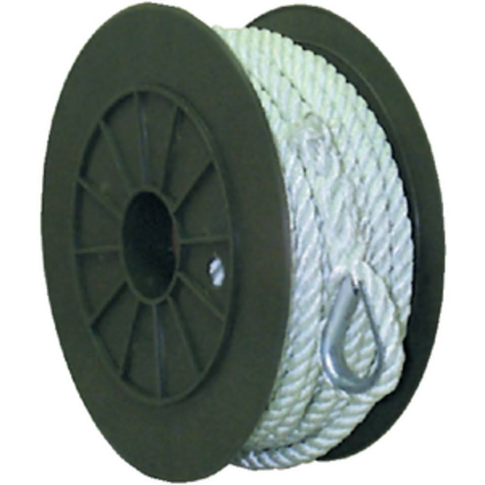 Twisted Nylon Anchor Line 1/2in x 150ft White N29762