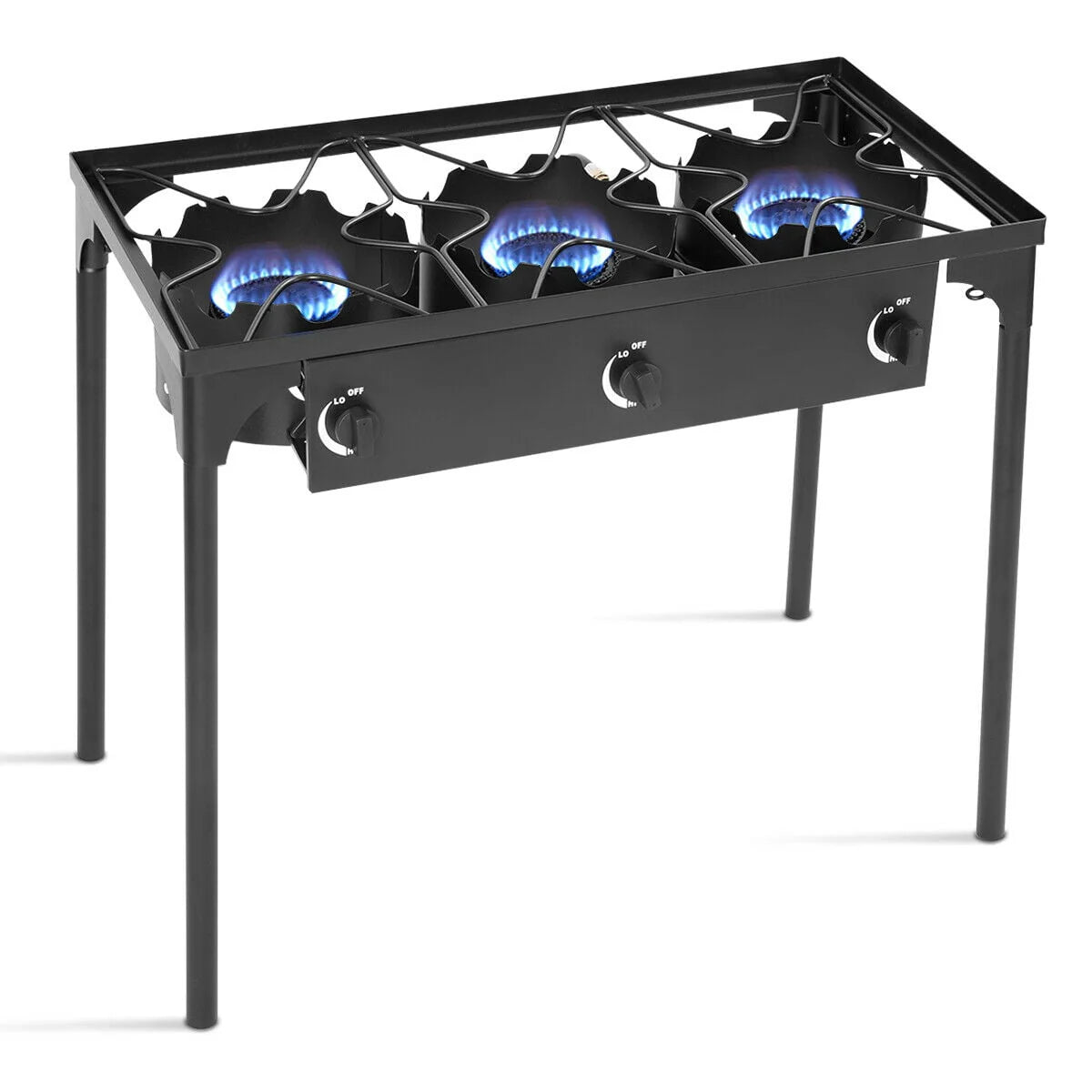 Portable Propane 3 Burner Gas Cooker Outdoor Camp Stove K239