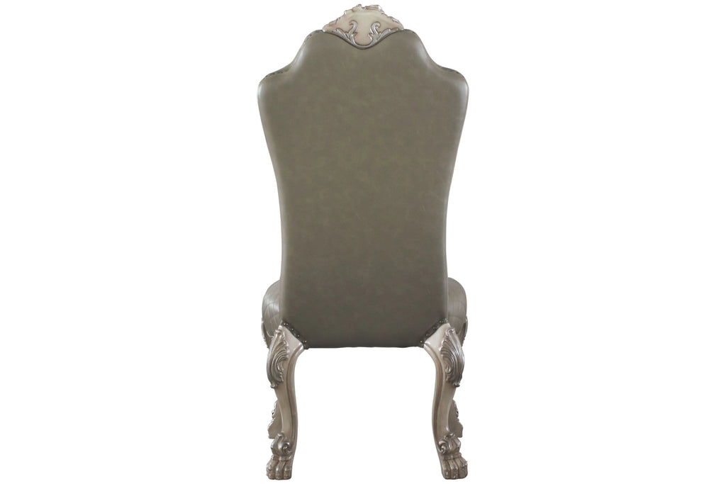 Set of 2 Vintage Bone White Side Chairs W717819