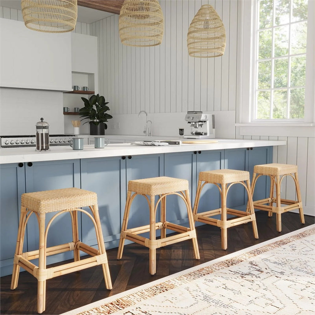 Natural Rattan Counter Stool T9696
