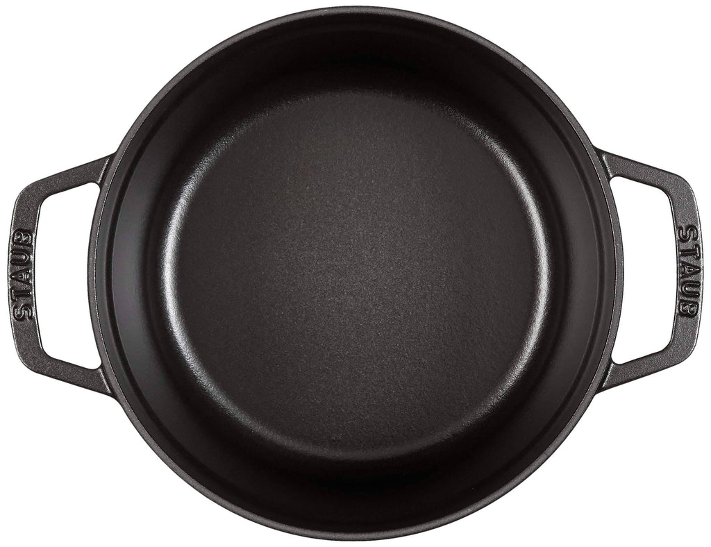 Cast Iron 2.75-Quart Round Cocotte - Matte Black U49480
