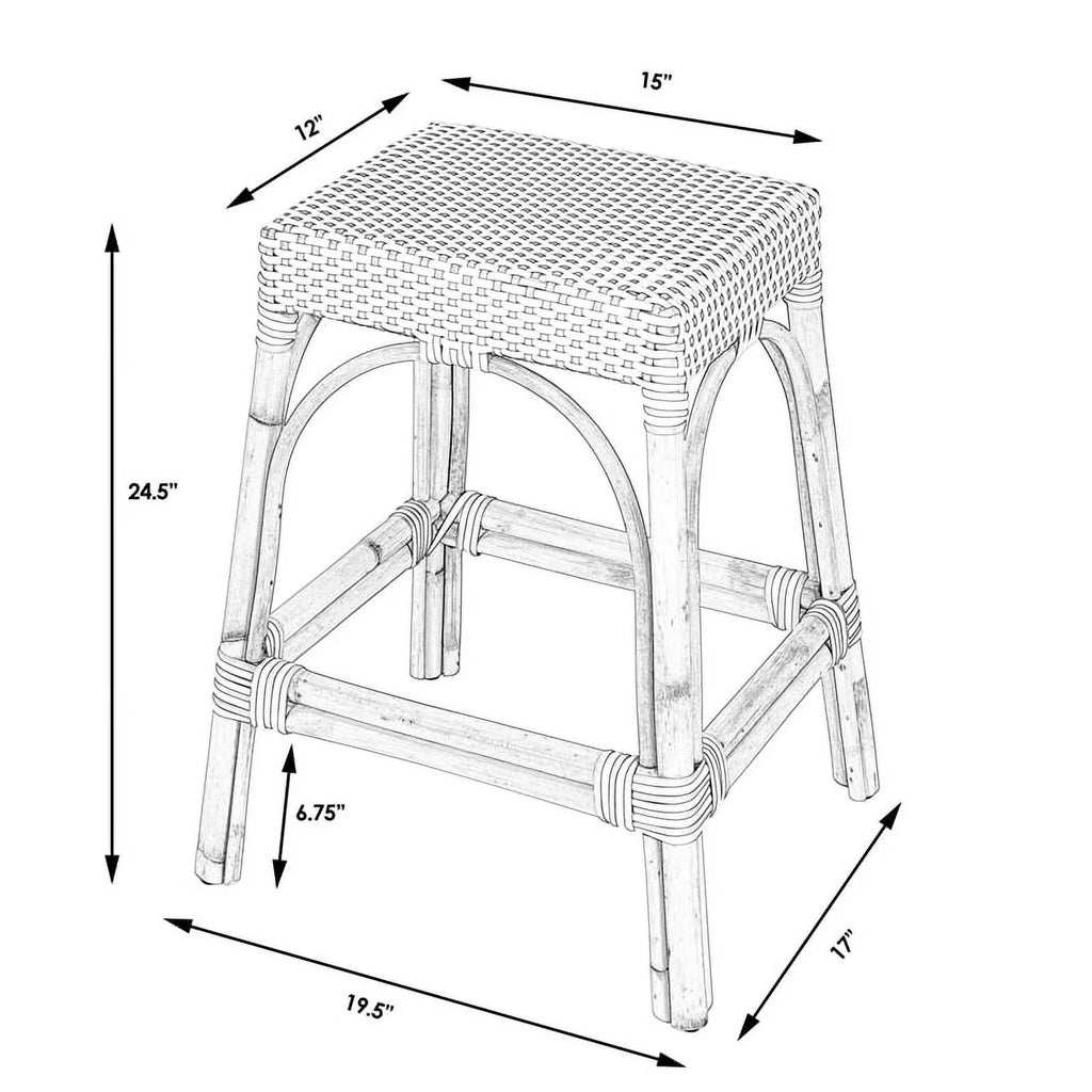 Natural Rattan Counter Stool T9696