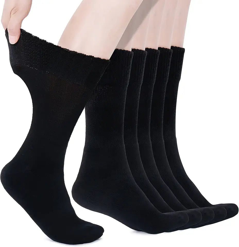Cotton Diabetic Crew Socks 9-12 C96400