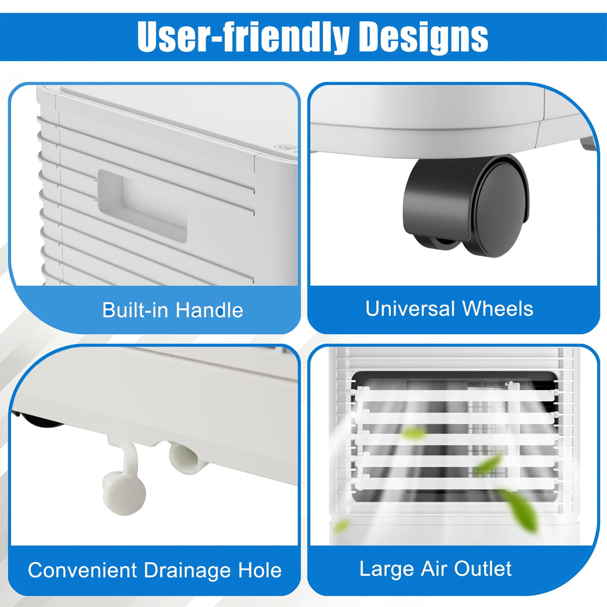 6000 BTU Portable Air Conditioner 3-in-1 Black E8549