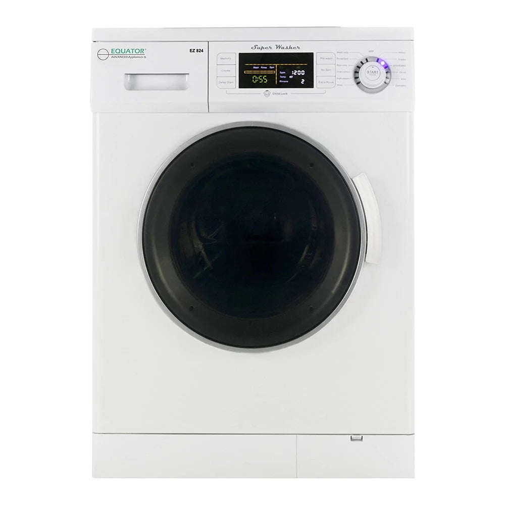 13 lbs Compact 110V Washer 1200 RPM 12 Programs U937