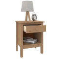 Solid Wood Nightstand with Drawer N836