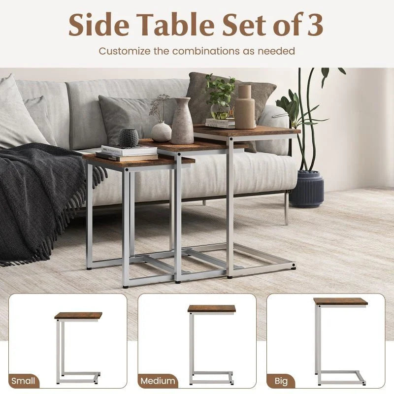 Set of 3 Nesting Coffee Tables V334