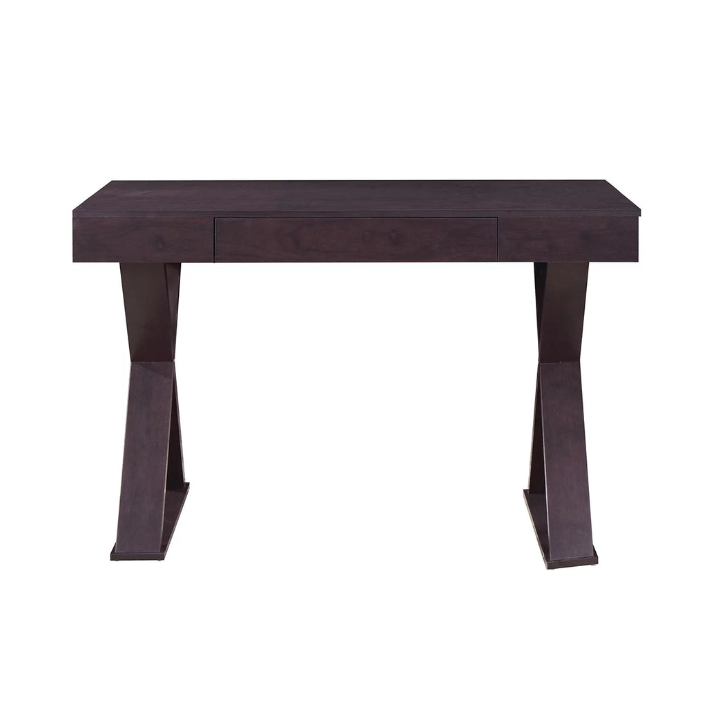 Black Wood Writing Desk with Drawers D4304