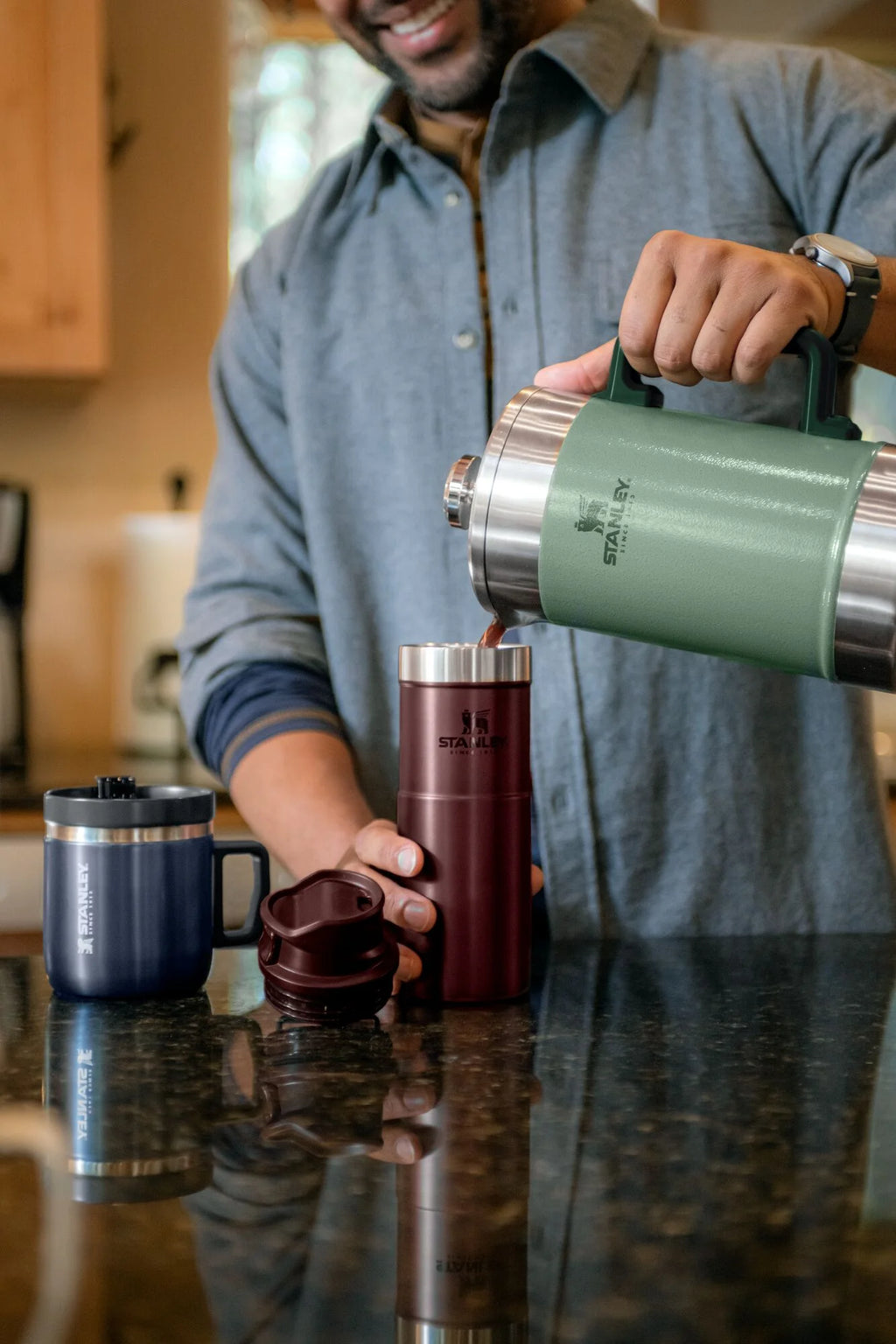 Stainless Steel Coffee French Press 48 oz S8906